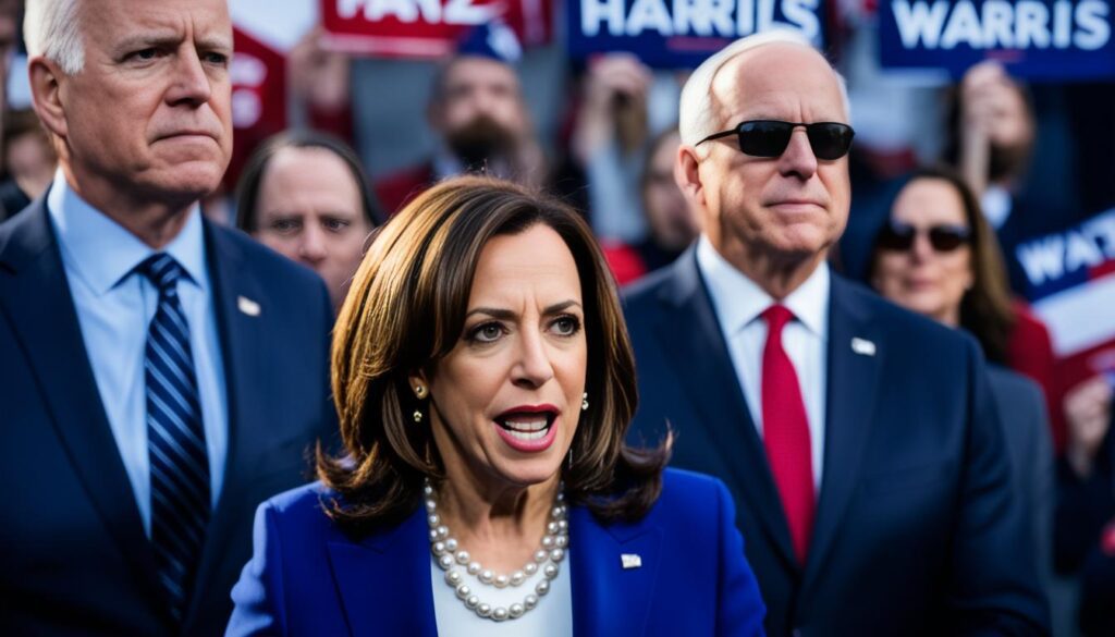 Kamala Harris and Tim walz